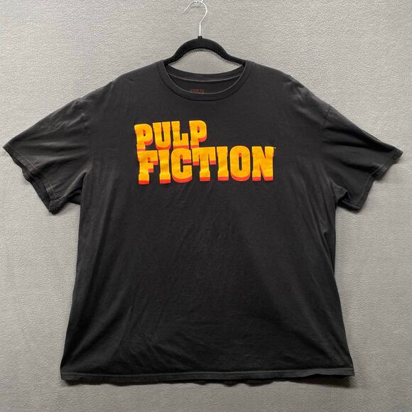 Pulp Fiction Movie Title Graphic T Shirt Mens 2XL Black Quentin Tarantino Film - Picture 2 of 7